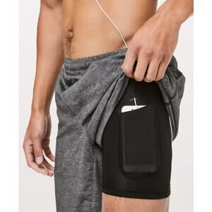 Lululemon Pace Breaker Short Lined 9" Speckled Heathered Grey XL